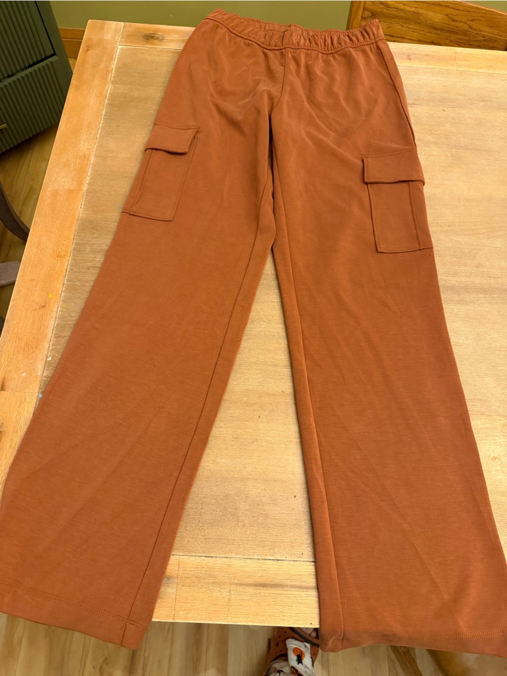 7 Diamonds Wide-Leg Pants in Rust